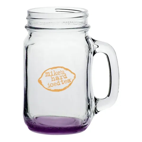 Handler 16 oz. Mason Jar with Handles - Handler 16 oz. Mason Jar with Handles - Image 2 of 7