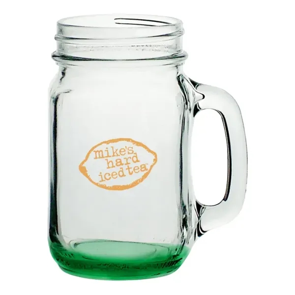 Handler 16 oz. Mason Jar with Handles - Handler 16 oz. Mason Jar with Handles - Image 4 of 7