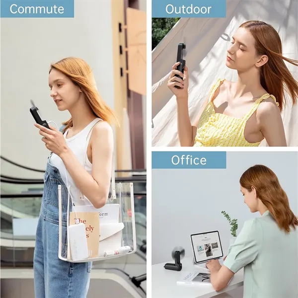 Rechargeable Portable Mini Fan with Power Bank - Rechargeable Portable Mini Fan with Power Bank - Image 2 of 4
