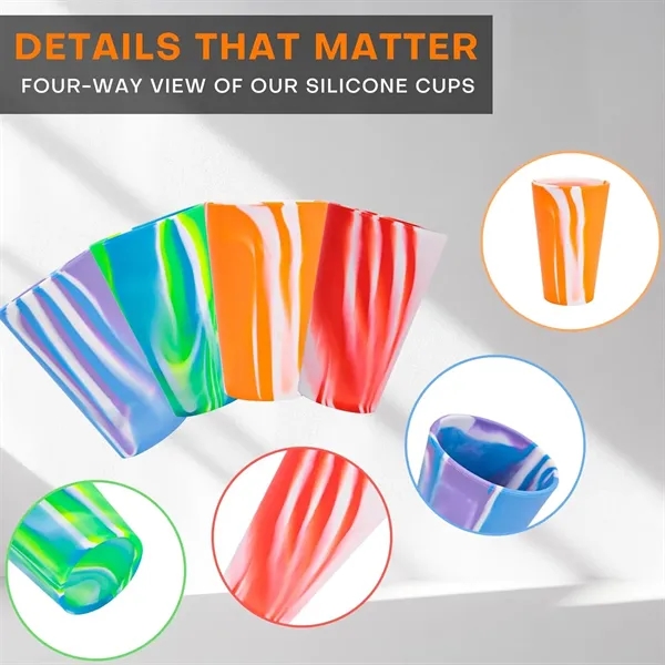 16oz Unbreakable Silicone Cup Drinkware - 16oz Unbreakable Silicone Cup Drinkware - Image 3 of 5