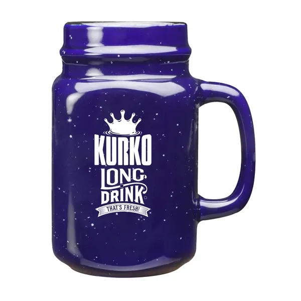 Speckled 16 oz. Savannah Ceramic Mason Jar - Speckled 16 oz. Savannah Ceramic Mason Jar - Image 3 of 5