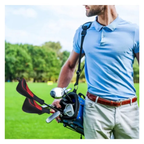 3 Pieces Long Neck Mesh Sports Golf Club Headcovers Set - 3 Pieces Long Neck Mesh Sports Golf Club Headcovers Set - Image 3 of 4