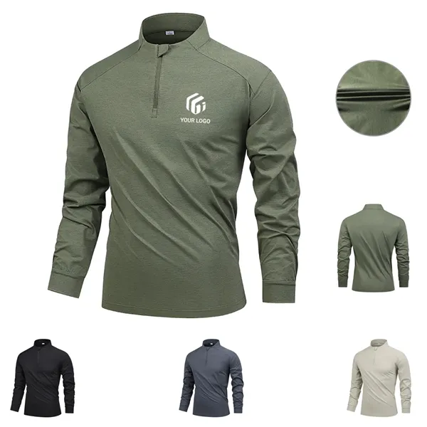 Running quick-dry men sweatshirt long sleeve sports shirts - Running quick-dry men sweatshirt long sleeve sports shirts - Image 0 of 4