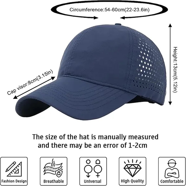 Quick Dry Sport breathable Baseball Cap - Quick Dry Sport breathable Baseball Cap - Image 2 of 3