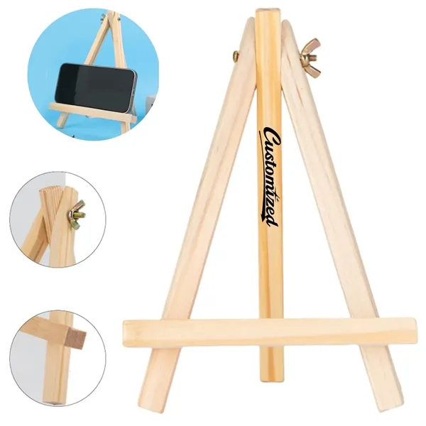 Mini Wooden Display Easel Stand for Art or Signage - Mini Wooden Display Easel Stand for Art or Signage - Image 0 of 5