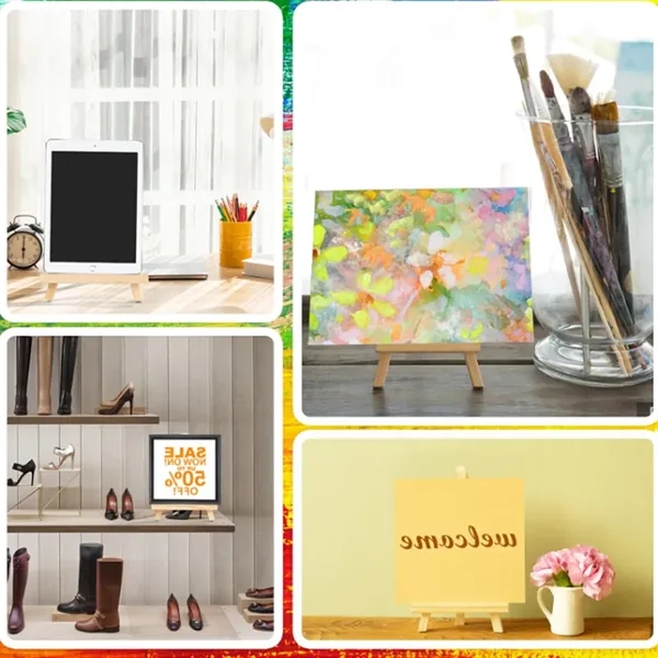Mini Wooden Display Easel Stand for Art or Signage - Mini Wooden Display Easel Stand for Art or Signage - Image 3 of 5