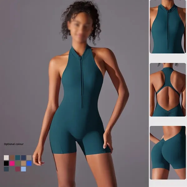 Workout yoga one piece bodysuit women jumpsuit short romper - Workout yoga one piece bodysuit women jumpsuit short romper - Image 2 of 4