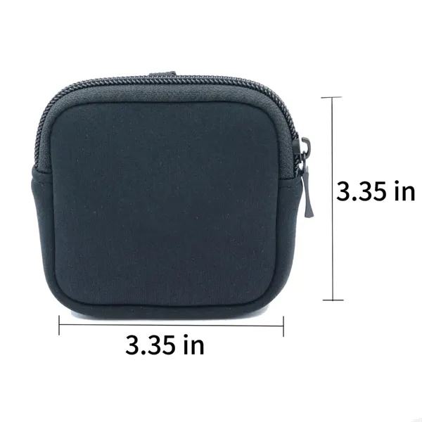 Custom Logo Neoprene Earphone Case with Zipper and Clip - Custom Logo Neoprene Earphone Case with Zipper and Clip - Image 1 of 6
