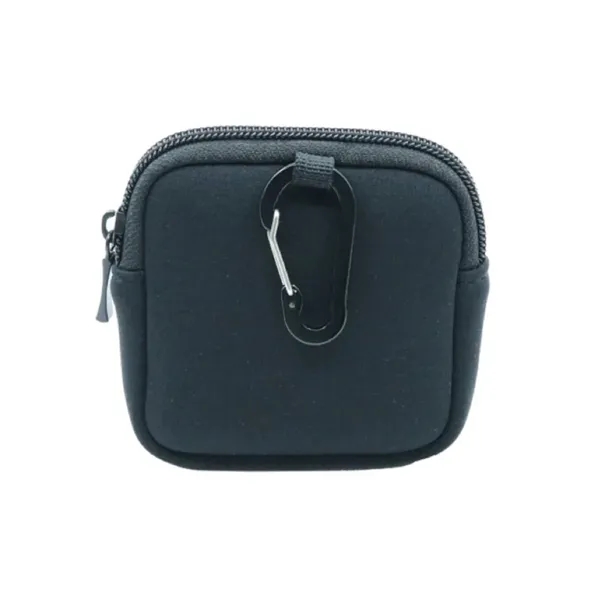 Custom Logo Neoprene Earphone Case with Zipper and Clip - Custom Logo Neoprene Earphone Case with Zipper and Clip - Image 2 of 6