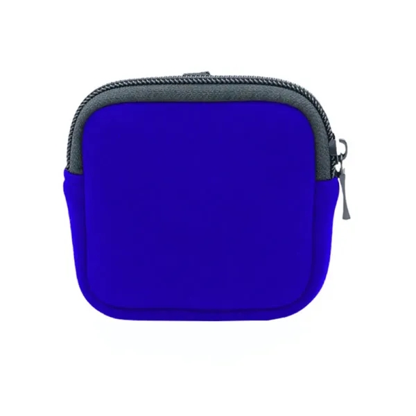 Custom Logo Neoprene Earphone Case with Zipper and Clip - Custom Logo Neoprene Earphone Case with Zipper and Clip - Image 5 of 6