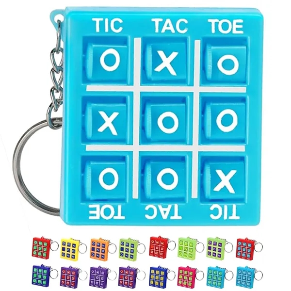 Tic Tac Toe Puzzle Keychain Game with Custom Logo - Tic Tac Toe Puzzle Keychain Game with Custom Logo - Image 0 of 6