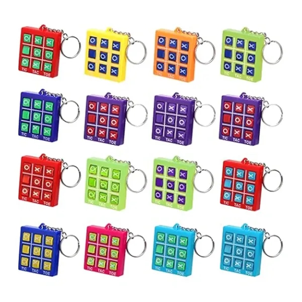 Tic Tac Toe Puzzle Keychain Game with Custom Logo - Tic Tac Toe Puzzle Keychain Game with Custom Logo - Image 2 of 6