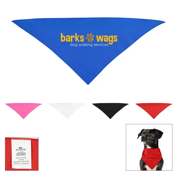 Small Triangle rPET Pet Bandana - Small Triangle rPET Pet Bandana - Image 0 of 15