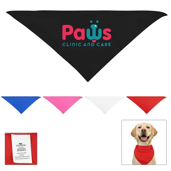 Large Triangle rPET Pet Bandana - Large Triangle rPET Pet Bandana - Image 0 of 15