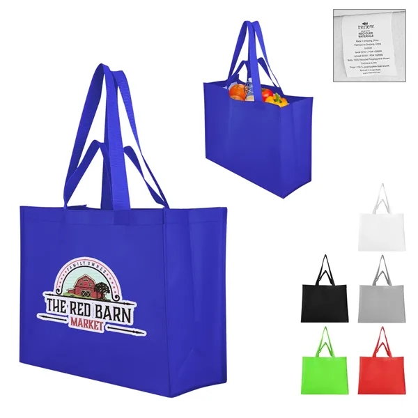 Matte Laminated Recycled Non-Woven Dual Handle Shopper To... - Matte Laminated Recycled Non-Woven Dual Handle Shopper To... - Image 0 of 6