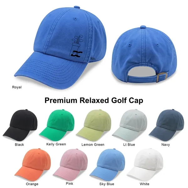 Premium Relaxed Golf Hat Dad Cap - Premium Relaxed Golf Hat Dad Cap - Image 12 of 12