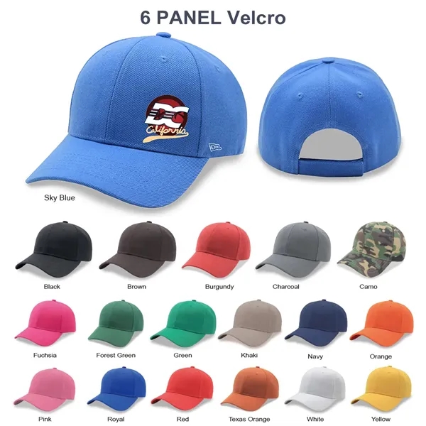 6 Panel Poly Twill Baseball Cap - 6 Panel Poly Twill Baseball Cap - Image 27 of 27