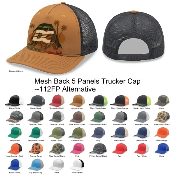 5 Panel 112FP Premier Trucker Cap - 5 Panel 112FP Premier Trucker Cap - Image 35 of 35