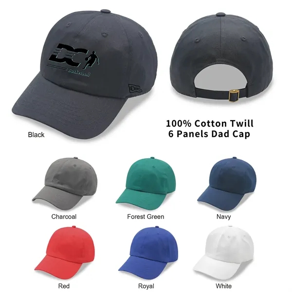6 Panel Light Weight Relaxed Golf Hat, Dad Cap - 6 Panel Light Weight Relaxed Golf Hat, Dad Cap - Image 19 of 19