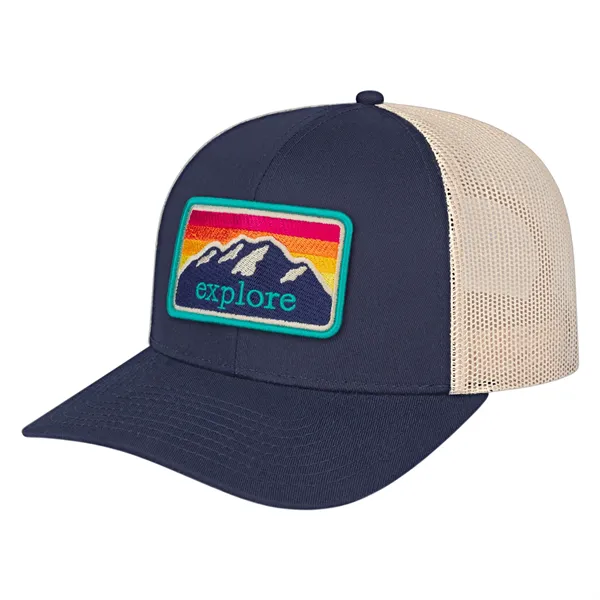 Poly/Cotton Trucker Mesh Back Cap - Poly/Cotton Trucker Mesh Back Cap - Image 0 of 28
