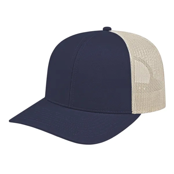 Poly/Cotton Trucker Mesh Back Cap - Poly/Cotton Trucker Mesh Back Cap - Image 28 of 28