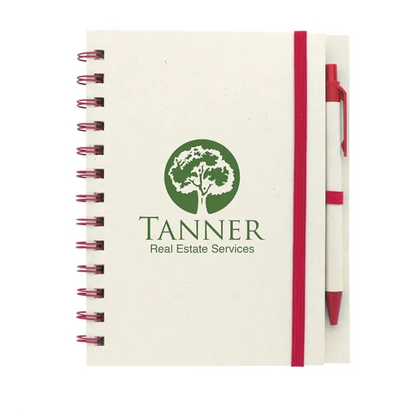 Good Value™ BoC Recycled Spiral Notebook with Pen - Good Value™ BoC Recycled Spiral Notebook with Pen - Image 2 of 4