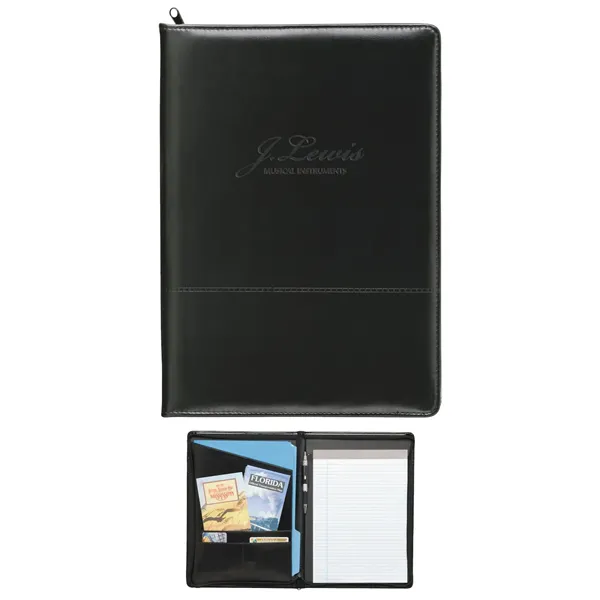 Good Value™ Script Zippered Padfolio - Good Value™ Script Zippered Padfolio - Image 0 of 1