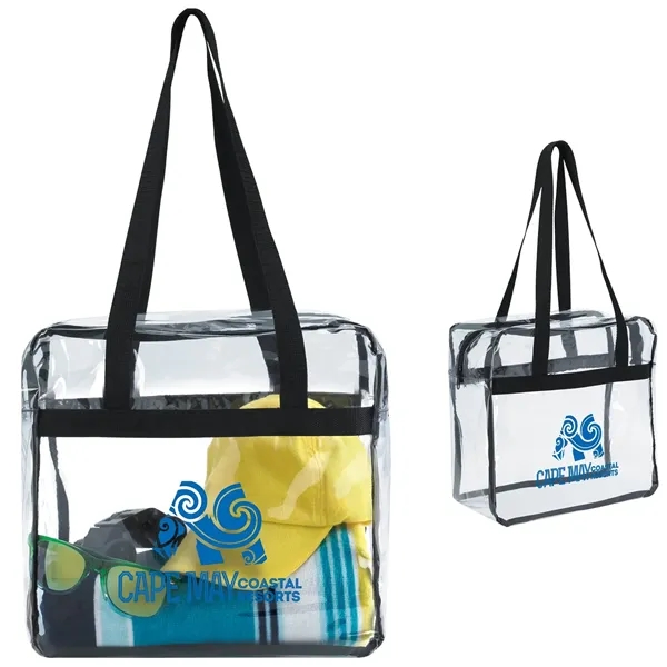 Good Value™ Clear Zippered Tote - Good Value™ Clear Zippered Tote - Image 0 of 2