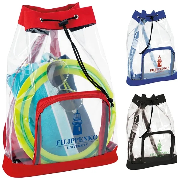 Good Value™ Clear Cinch Backpack - Good Value™ Clear Cinch Backpack - Image 0 of 6