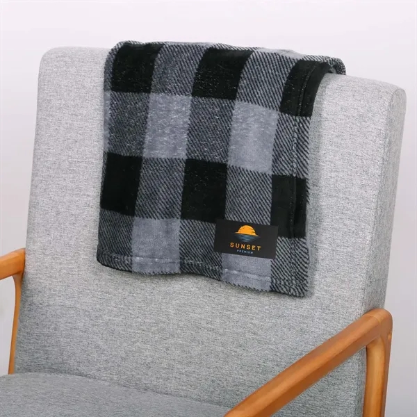 reGen rPET Flannel Throw Blanket - reGen rPET Flannel Throw Blanket - Image 1 of 9
