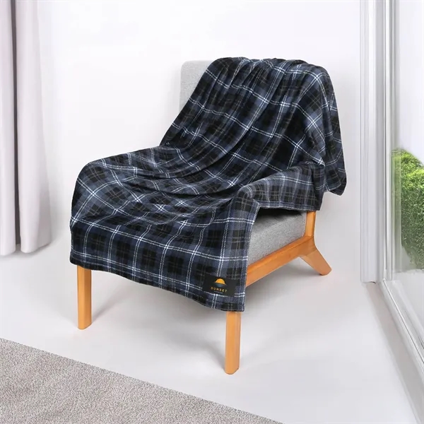 reGen rPET Flannel Throw Blanket - reGen rPET Flannel Throw Blanket - Image 2 of 9