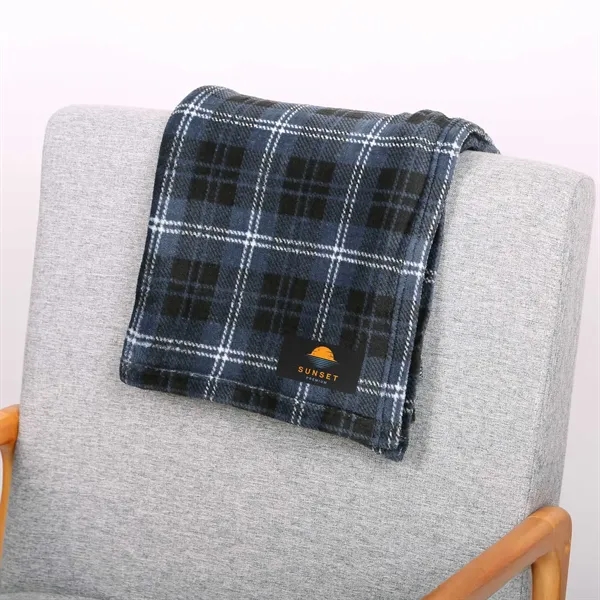 reGen rPET Flannel Throw Blanket - reGen rPET Flannel Throw Blanket - Image 3 of 9