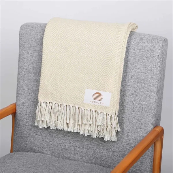 reGen rPET Woven Throw Blanket - reGen rPET Woven Throw Blanket - Image 2 of 20