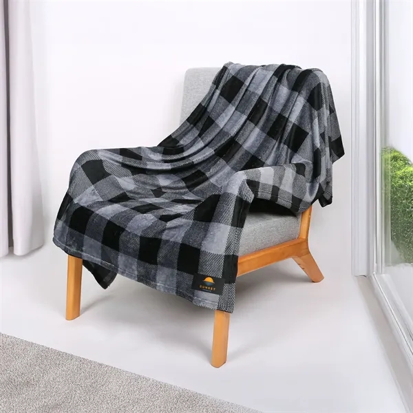 Custom reGen rPET Flannel Throw Blanket