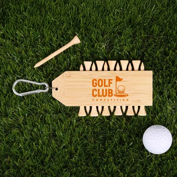 Custom Birdie Bamboo Golf Tee Set