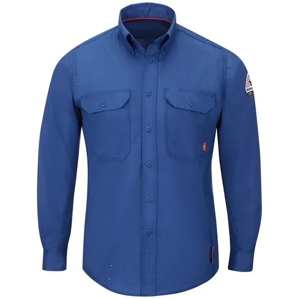 Bulwark iQ Series® Men's Midweight Comfort Woven Shirt - Bulwark iQ Series® Men's Midweight Comfort Woven Shirt - Image 2 of 7