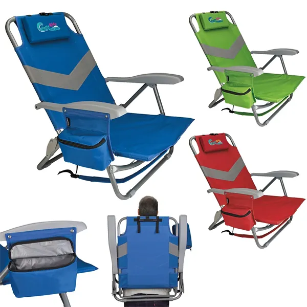 Koozie® Clearwater Beach Backpack Chair - Koozie® Clearwater Beach Backpack Chair - Image 0 of 4