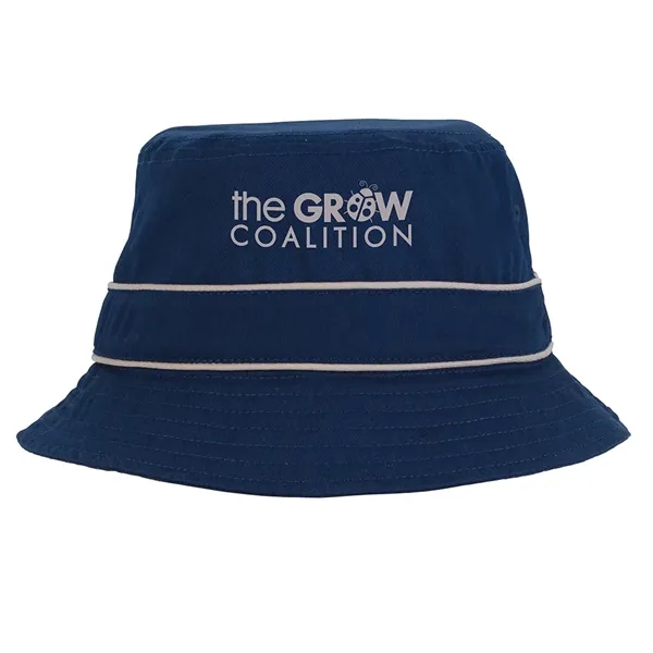 Cotton Bucket Hat with Trim - Cotton Bucket Hat with Trim - Image 1 of 5