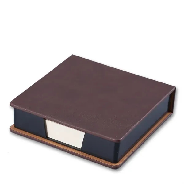 PU Faux Leather Sticky Note Holder - PU Faux Leather Sticky Note Holder - Image 3 of 5
