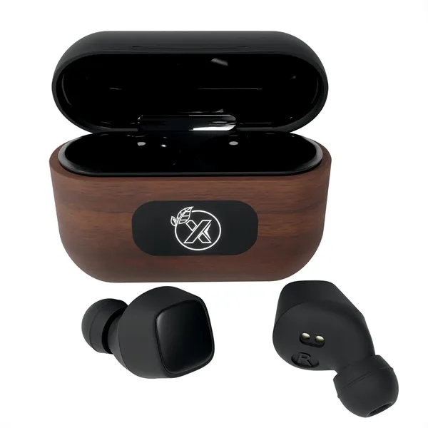 SCX Innovative Design™ Walnut Wood Wireless Earbuds and C... - SCX Innovative Design™ Walnut Wood Wireless Earbuds and C... - Image 0 of 2