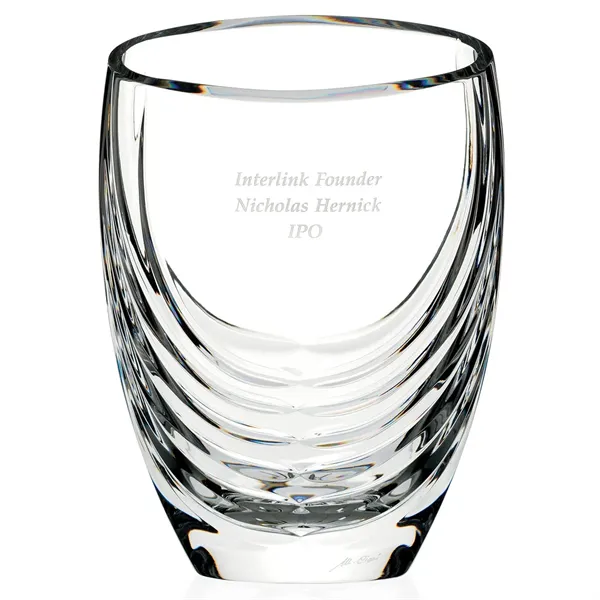 MARIO CIONI Siena Clear Crystal Vase - MARIO CIONI Siena Clear Crystal Vase - Image 0 of 1