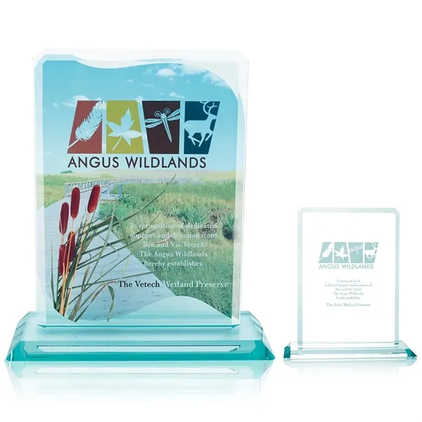 JAFFA® Clipped Jade Crystal Award - JAFFA® Clipped Jade Crystal Award - Image 0 of 2