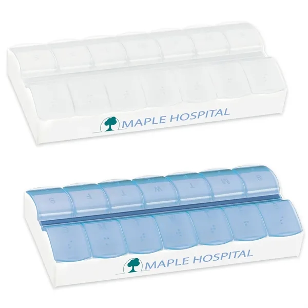 AM/PM Jumbo Easy Scoop Pill Box - AM/PM Jumbo Easy Scoop Pill Box - Image 0 of 2