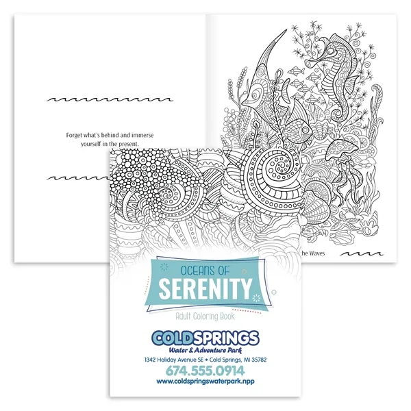 Good Value™ Oceans of Serenity Adult Coloring Book - Good Value™ Oceans of Serenity Adult Coloring Book - Image 0 of 2