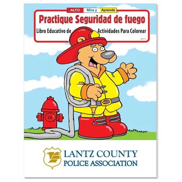 Coloring Book: Practice Fire Safety (Spanish) - Coloring Book: Practice Fire Safety (Spanish) - Image 0 of 3
