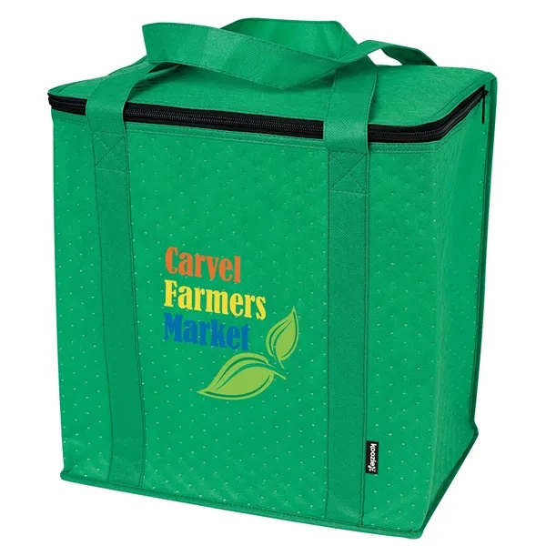 Koozie® Zippered Insulated Grocery Tote - Koozie® Zippered Insulated Grocery Tote - Image 2 of 10