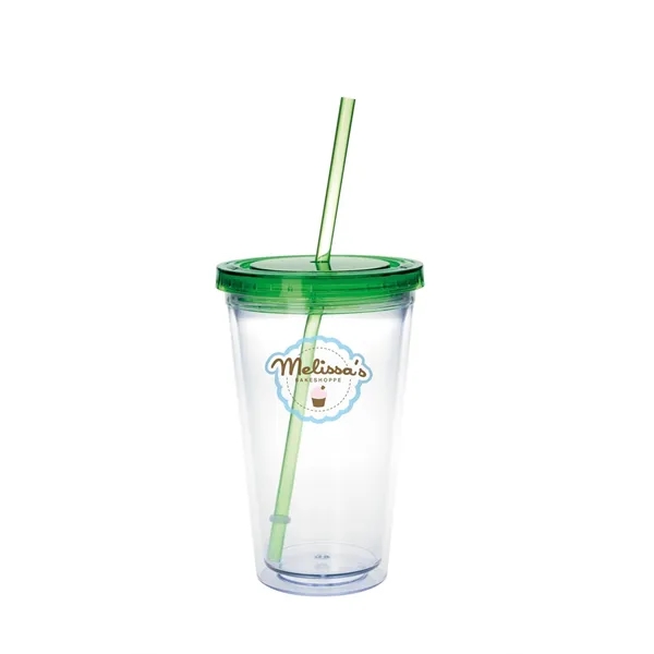 Good Value™ Clear Tumbler with Colored Lid - 18 oz. - Good Value™ Clear Tumbler with Colored Lid - 18 oz. - Image 2 of 17