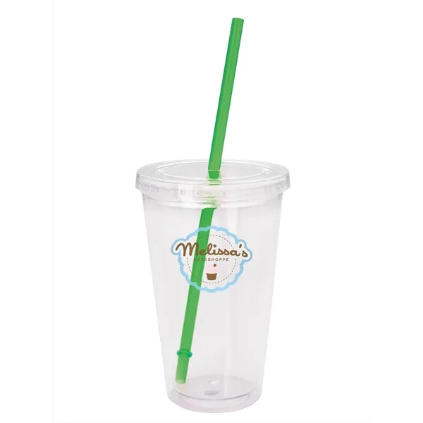 Good Value™ Clear Tumbler with Colored Lid - 18 oz. - Good Value™ Clear Tumbler with Colored Lid - 18 oz. - Image 8 of 17