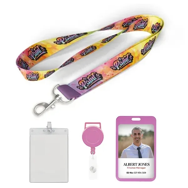 3/4 inch Full Color Lanyard - 3/4 inch Full Color Lanyard - Image 0 of 3