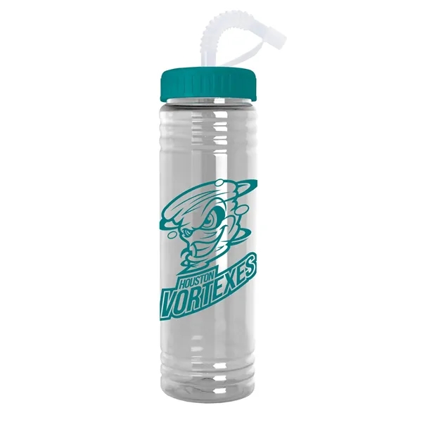 Garyline® Slim Fit Water Bottle With Straw Lid - 24 oz. - Garyline® Slim Fit Water Bottle With Straw Lid - 24 oz. - Image 0 of 23